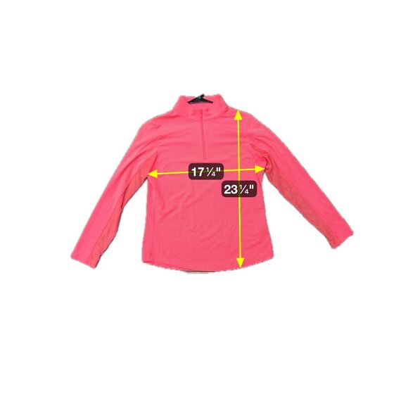 IBKÜL Quarter Zip UPF 50+ Quick Dry Pullover Top Red Sz Medium Athleisure - Picture 7 of 11